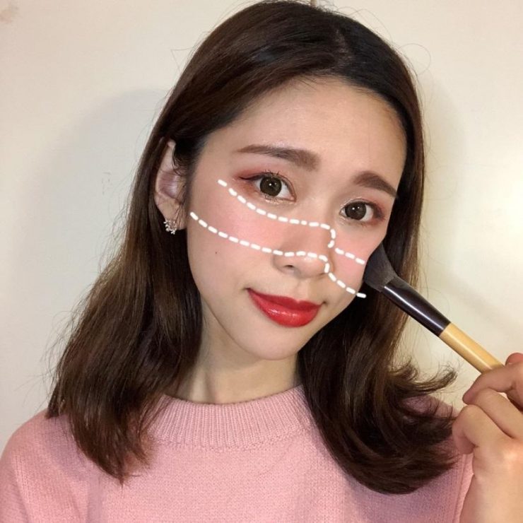 聖誕腮紅畫法