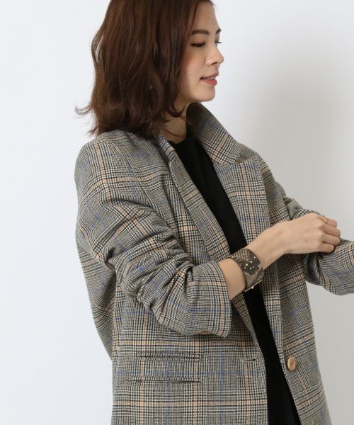 格紋西裝外套