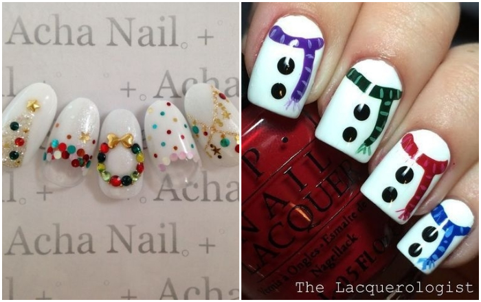 聖誕節美甲造型