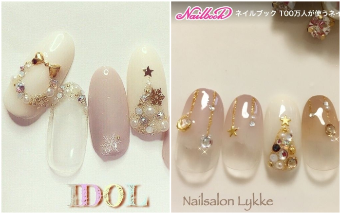 聖誕節美甲造型