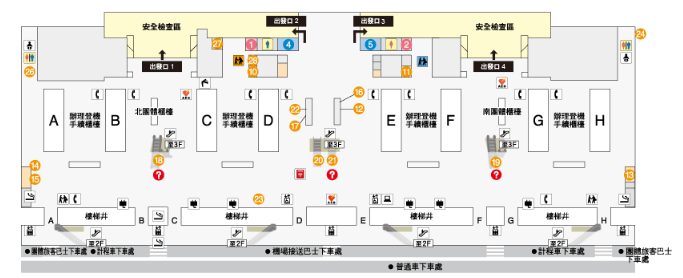 4F 國際線出發樓層