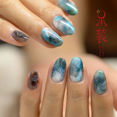 壓克力水染美甲