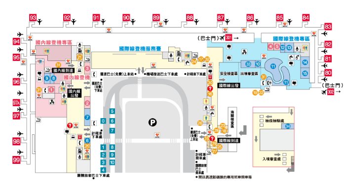 關西機場美食 第二航廈全體圖