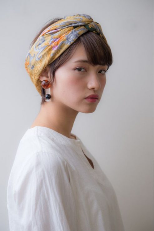 短髮髮帶造型