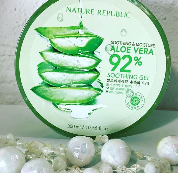 nature republic 92%蘆薈補水修護保濕凝膠