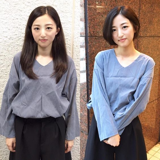 圓臉 短髮