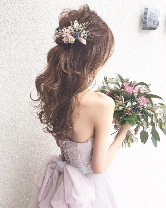 新娘髮型～長馬尾造型