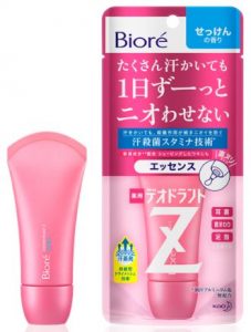 Bioré 排汗爽身淨味劑 潔淨皂香 精華乳