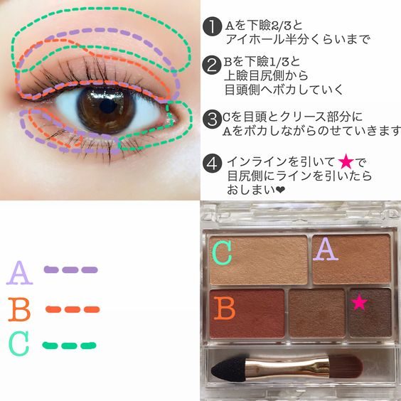 canmake完美霧面眉影盤