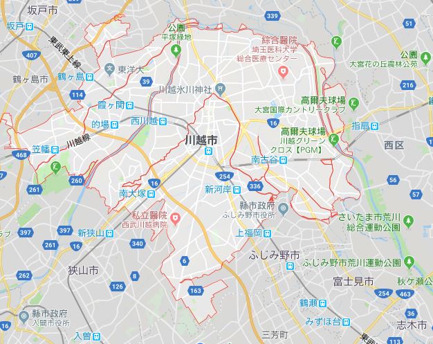 川越 地圖