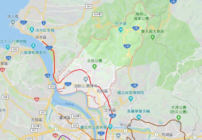 北投 地圖