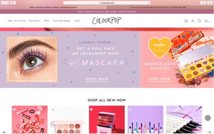 colourpop眼影 Black Friday2021黑五折扣優惠推薦 感恩節