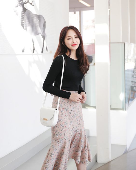 小碎花 穿搭