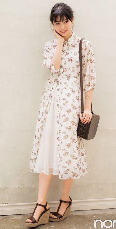 小碎花 穿搭