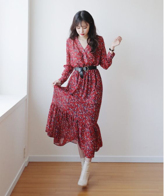 小碎花 穿搭