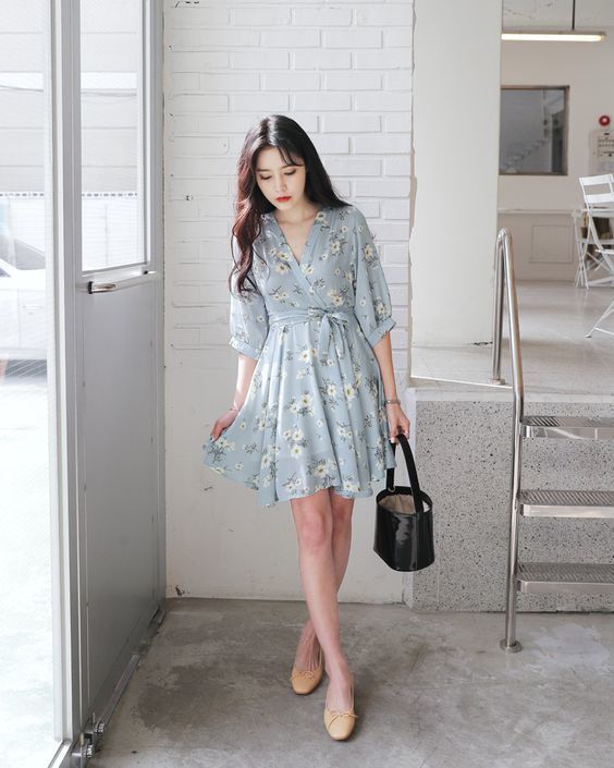 小碎花 穿搭