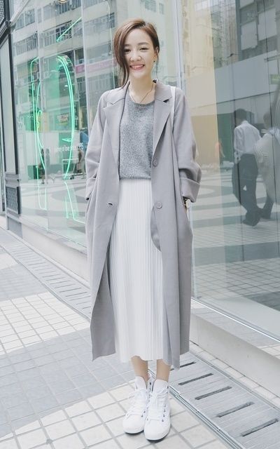 百褶裙穿搭 低身長