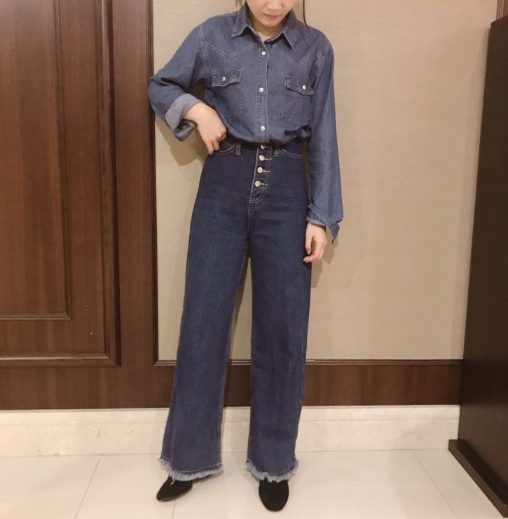 牛仔襯衫 穿搭