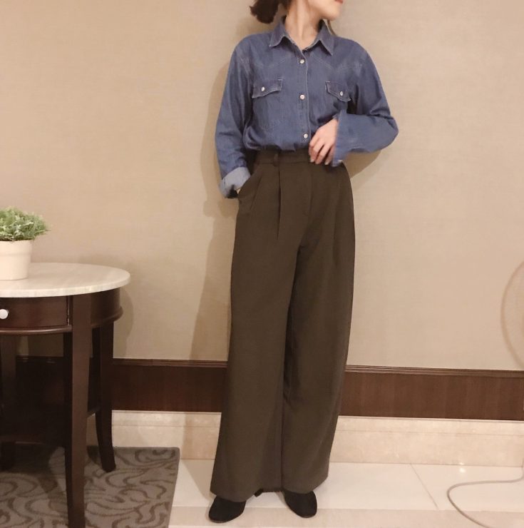牛仔襯衫 穿搭