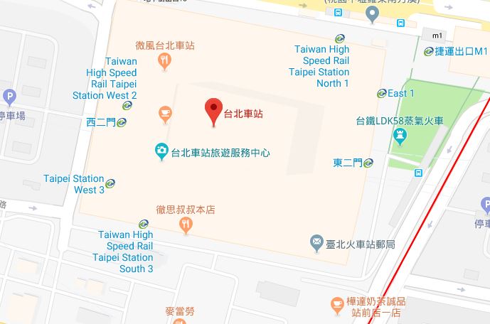 台北車站 地圖