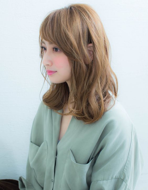 中長捲髮