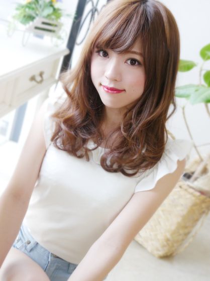中長捲髮