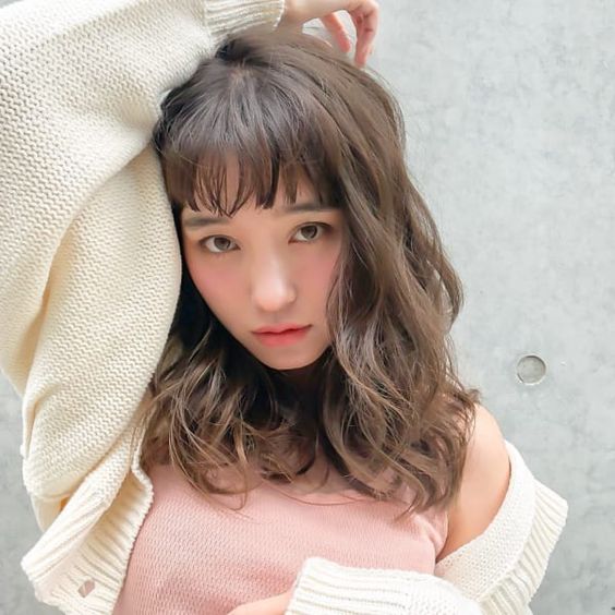 中長捲髮