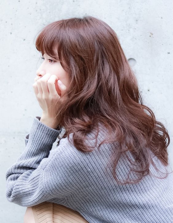 中長捲髮