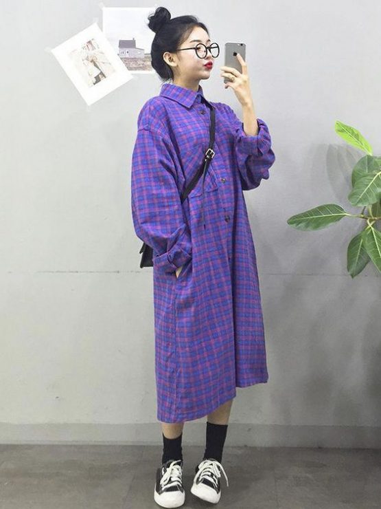 格子襯衫穿搭