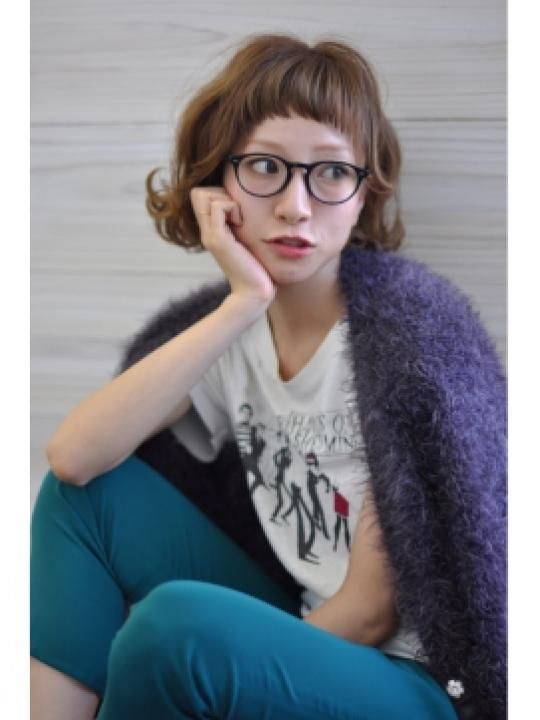 眼鏡×顔型×髪型