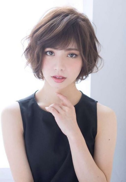 短髮燙捲