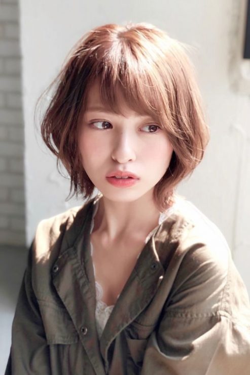 短髮燙捲dth=