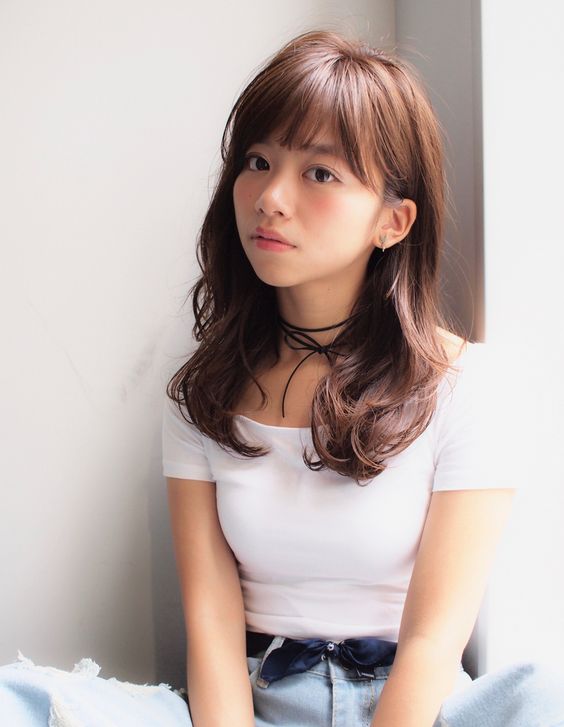 中長髮造型