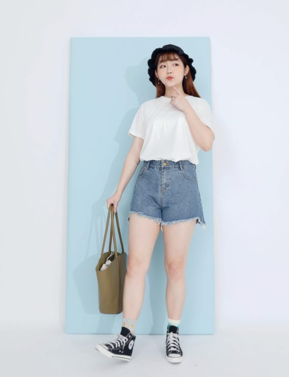 牛仔短褲穿搭