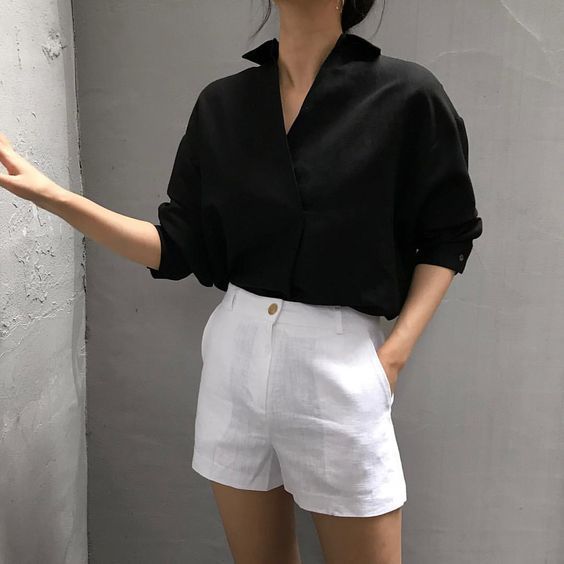 黑襯衫穿搭