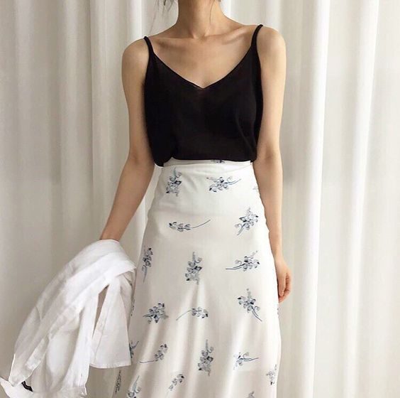 用長裙來變身帥氣