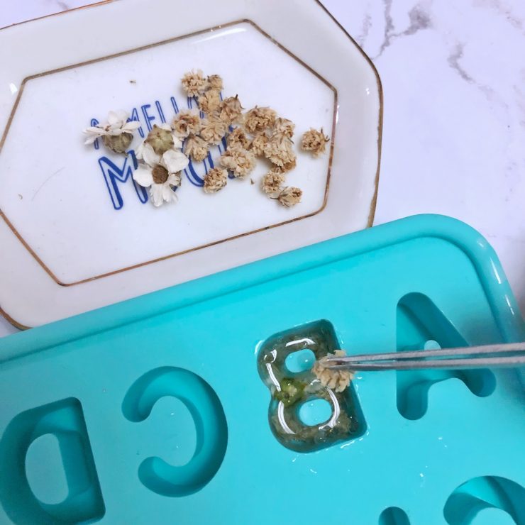 乾燥花字母吊飾
