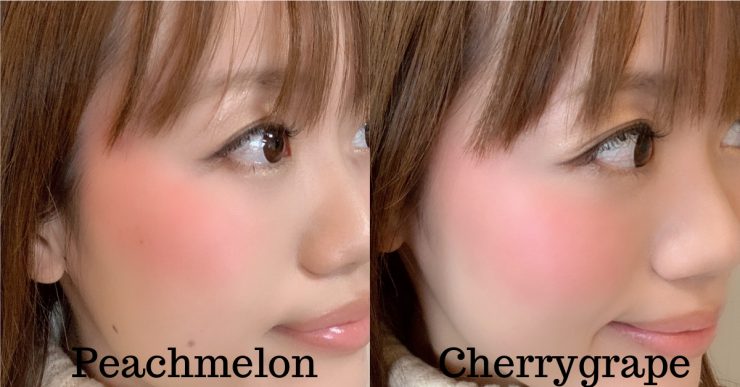 MAYBELLINE Peachmelon與Cherrygrape，兩種色號的差異