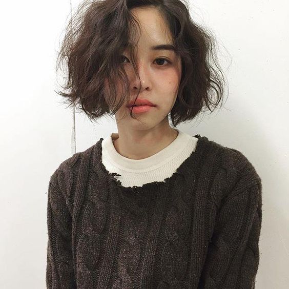 自然捲髮型