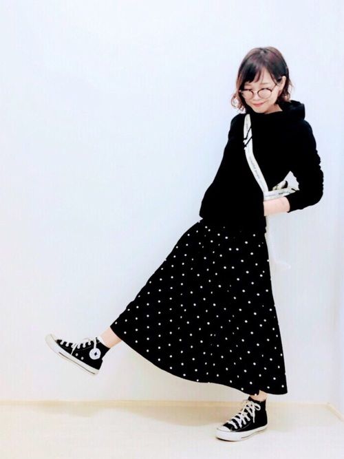 點點洋裝×套頭棉Ｔ