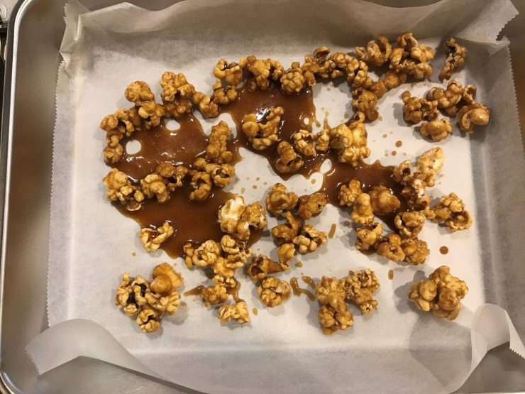 焦糖爆米花
