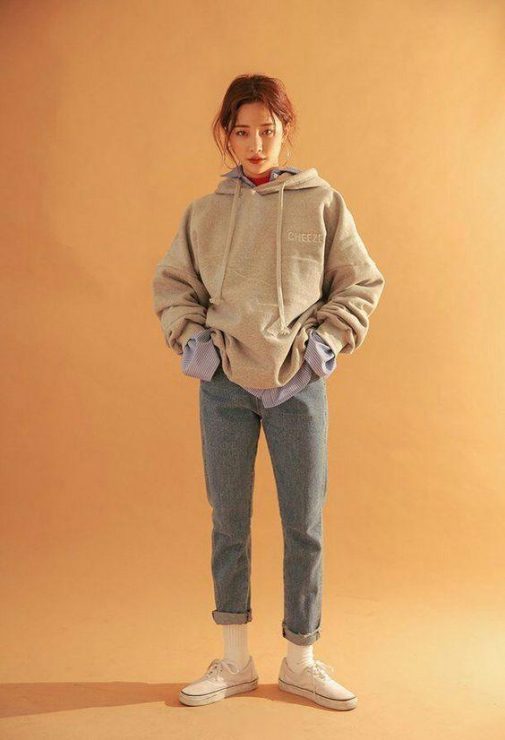 韓系多層次穿搭