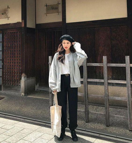 韓系多層次穿搭