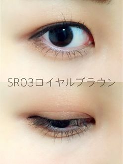 EXCEL 裸色深邃眼影SR03 時尚暖棕 試色圖