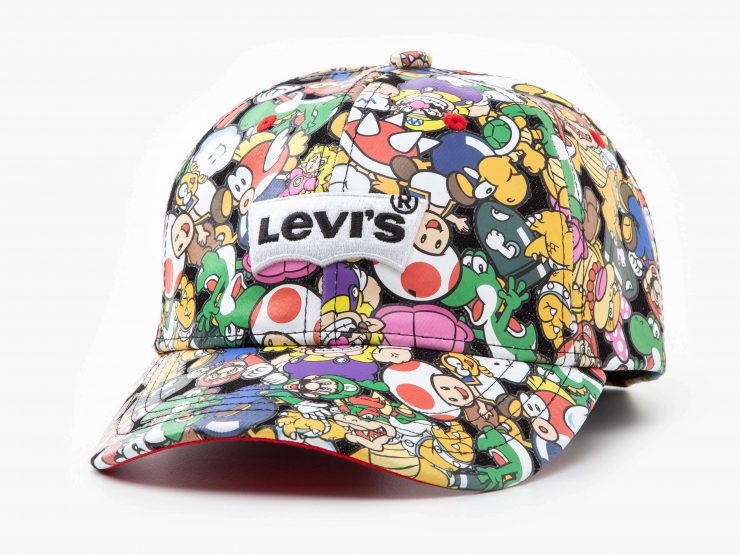 LEVI’S超級瑪利歐滿版印花棒球帽