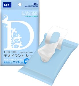 運動流汗DHC 爽膚粉濕巾