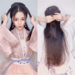 漢服綁頭髮