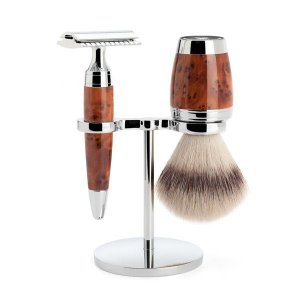 Barberone 第一男仕 實心金鐘柏木 奢華刮鬍組
