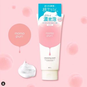 2021夏季洗卸新品 momopuri 彈潤蜜桃保濕潔顏乳