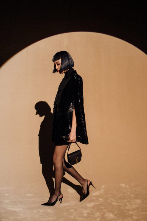 台韓混血潮模李函與SAINT LAURENT Kaia包
